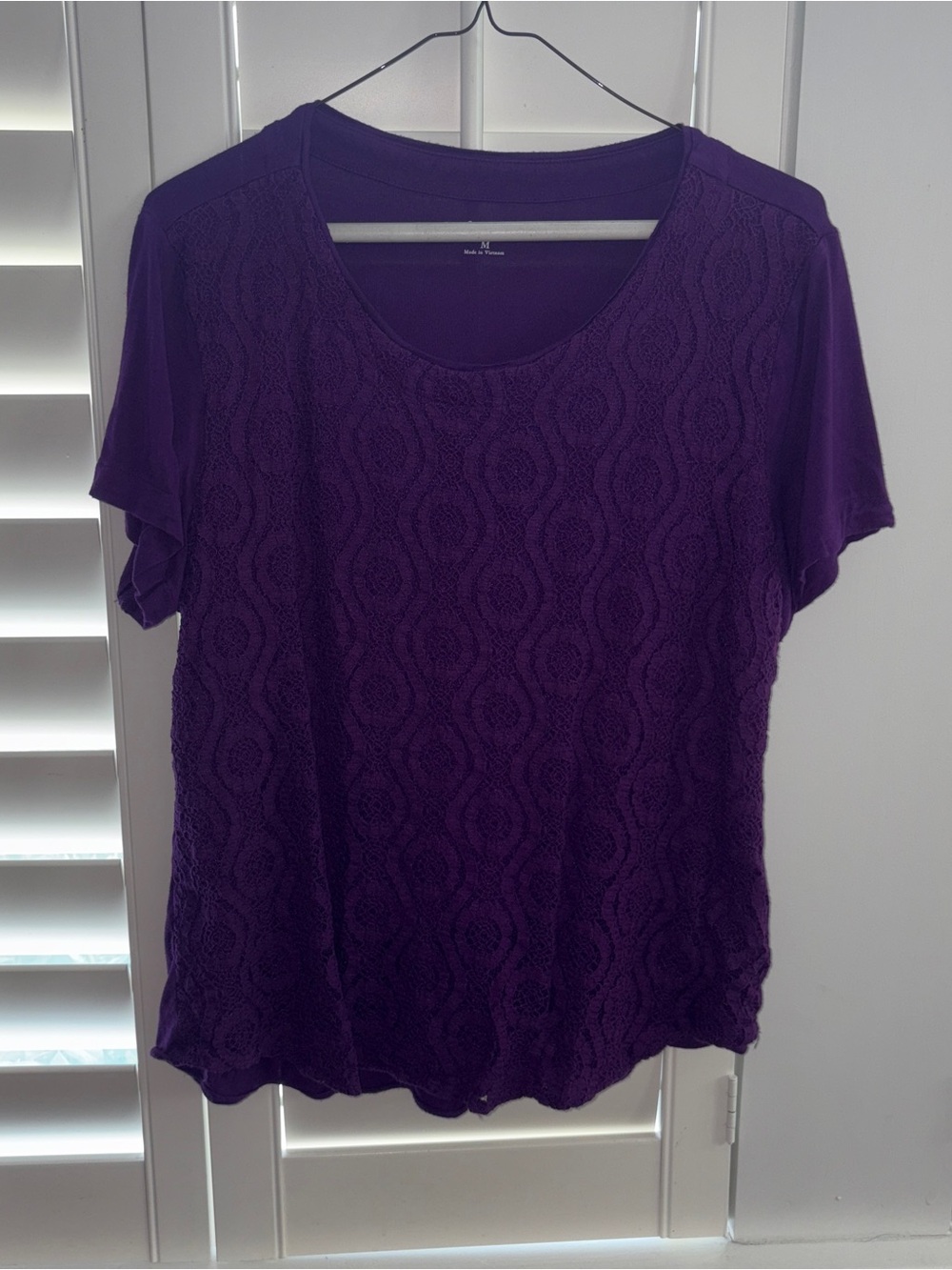 Women’s Purple Croft & Barrow Blouse Size: M
